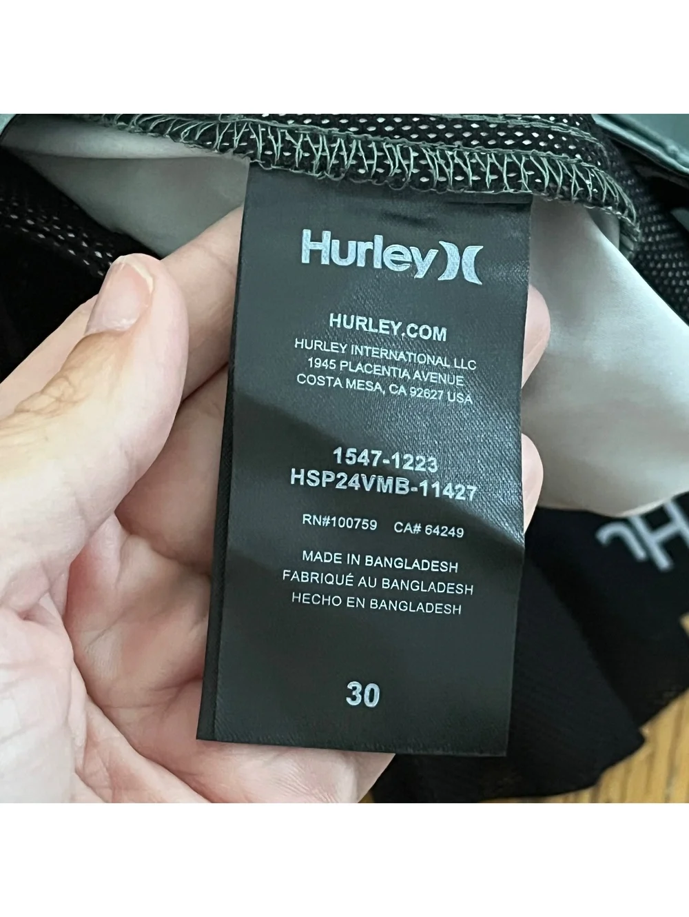 Hurley Venture Printed Hybrid Walkshorts Size 30
